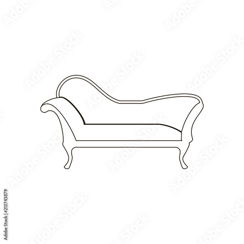 Slika na platnu Chaise lounge armchair seat