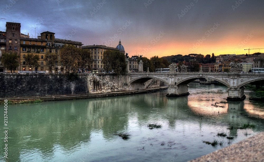 Popular Rome landmark in Italy