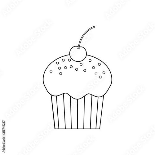 Cupcake dessert illustration