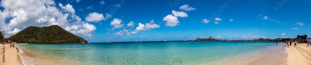 Caribbean beach 5 panorama