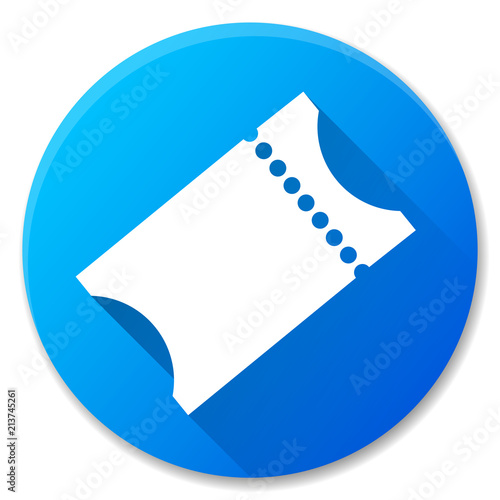 ticket blue circle icon design