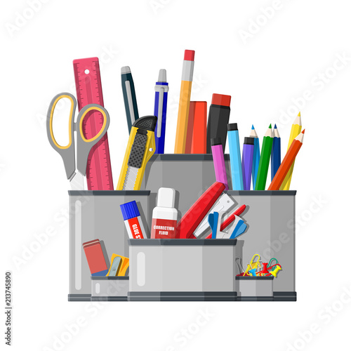 Pen holder office equipment.
