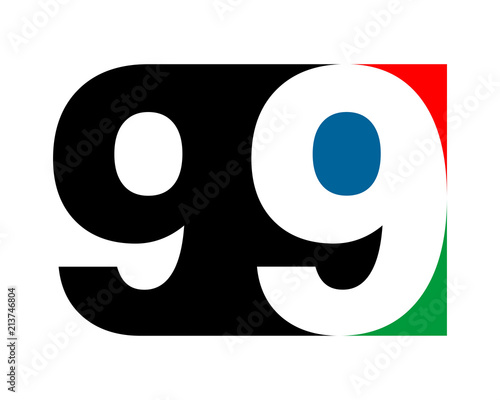 gestalt typography typeset logotype numeral numeric nominal image vector icon