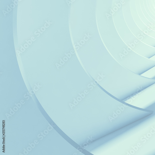 Abstract blue square wallpaper 3d render