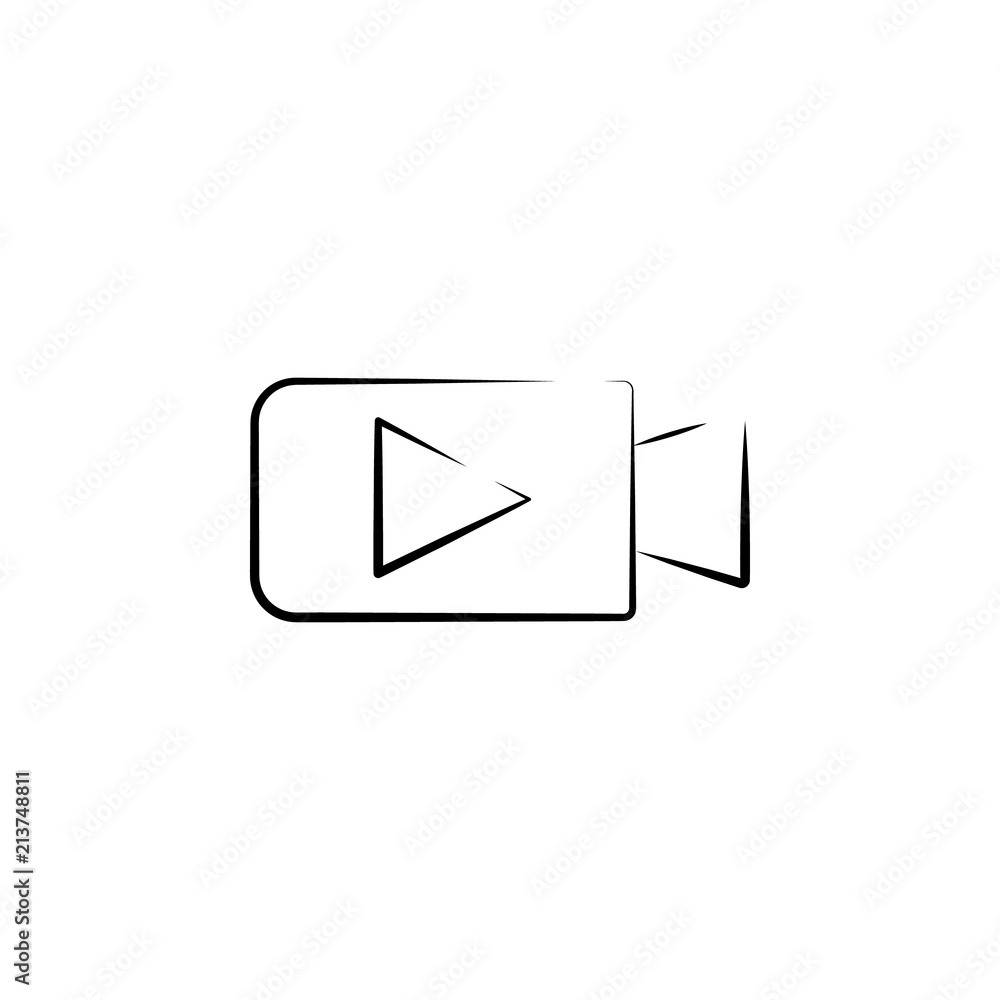camcorder outine logo style icon. Element of photo icon for mobile concept and web apps. Outline camcorder icon can be used for web and mobile camcorder outine logo style icon. Element of photo icon for mobile concept and web apps. Outline camcorder icon can be used for web and mobile