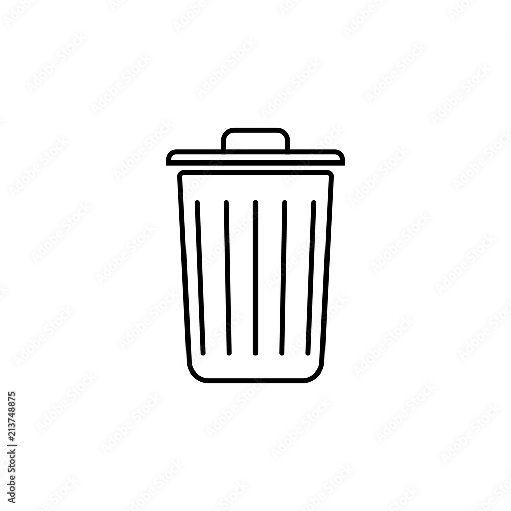 bin outine logo style icon. Element of photo icon for mobile concept and web apps. Outline bin icon can be used for web and mobile bin outine logo style icon. Element of photo icon for mobile concept and web apps. Outline bin icon can be used for web and mobile