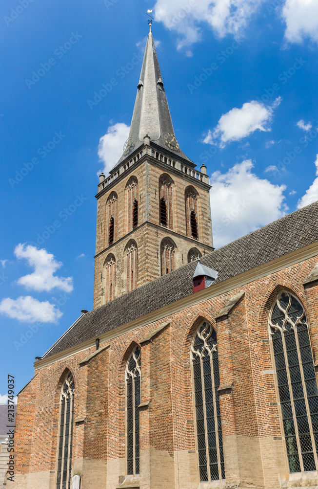 Tower of the Gudula church in Lochem, Netherlands