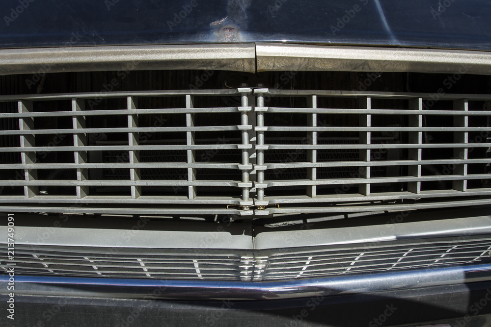 Radiator grille of the old Soviet limousine