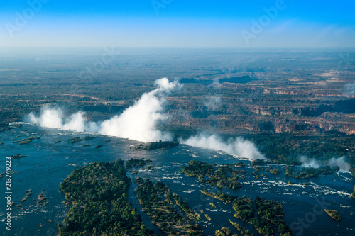 Victoria Falls aus der Vogelperspektive