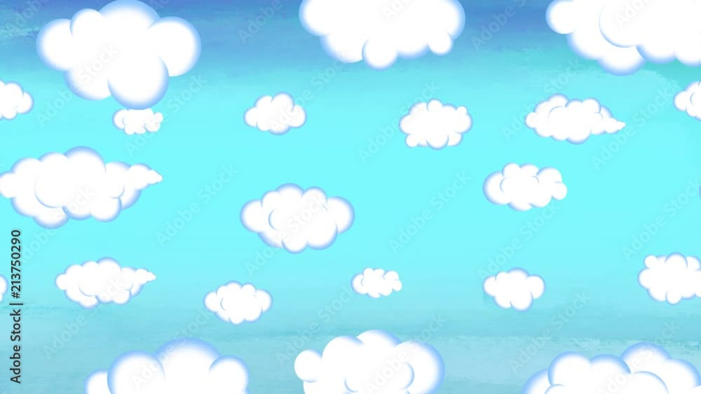 Isolated cartoon moving clouds. Alpha channel. Seamless loop. Good for any project for kids. Different sizes and speed. Very useful. Isolated cartoon moving clouds. Alpha channel. Seamless loop. Good for any project for kids. Different sizes and speed. Very useful.