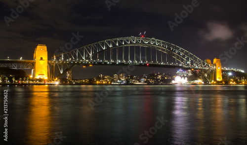 Australien, Sydney, Brücke, Harbour Bridge bei Nacht