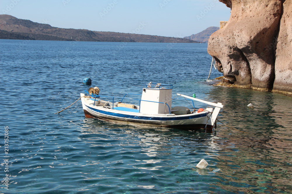Boote in santorin