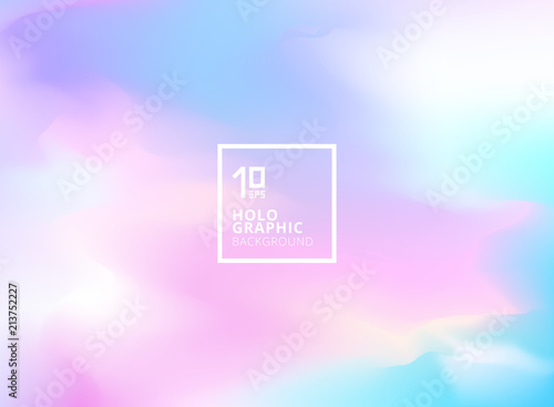 Abstract smooth Iridescent background. Holographic foil.
