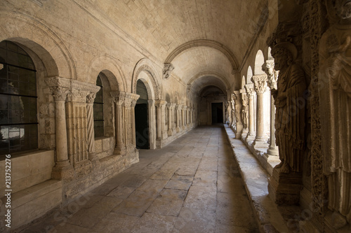 Romanesque Cloisters Church of Saint Trophime Cathedral in Arles. Provence   France