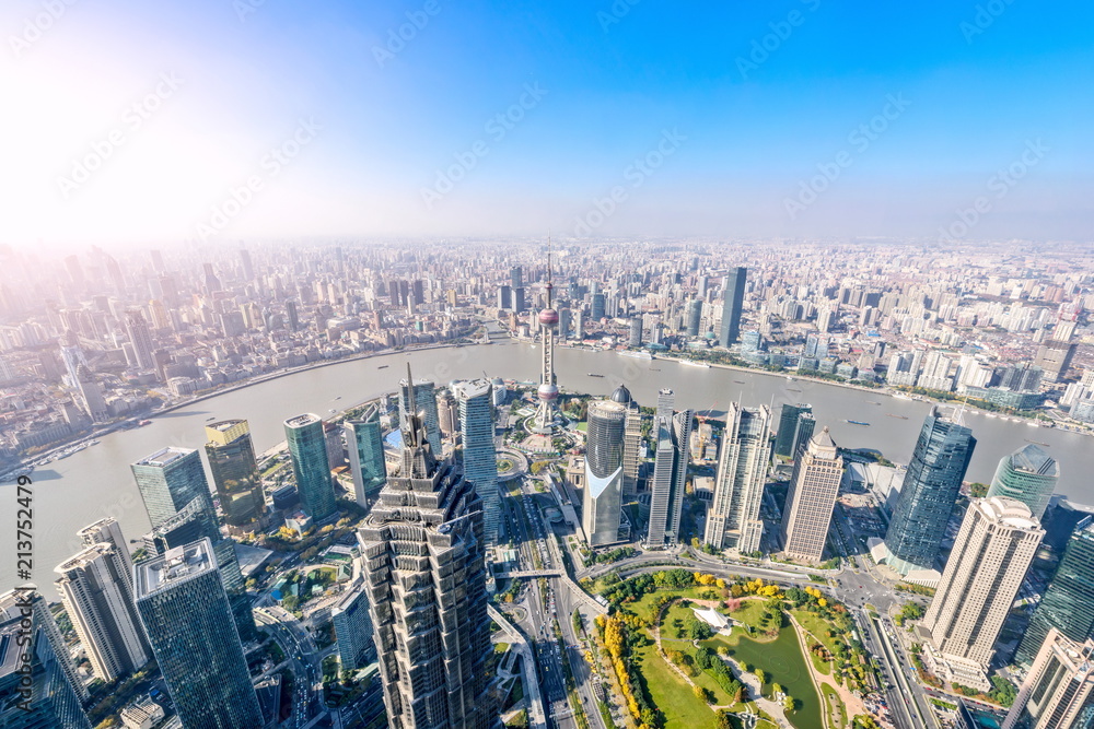 Urban scenery in Shanghai, China