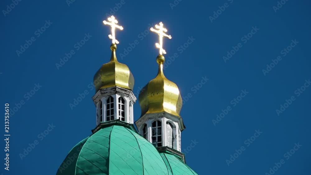A scenic shot of the Astrakhan Kremlin church in Russia. A scenic shot of the Astrakhan Kremlin church in Russia.