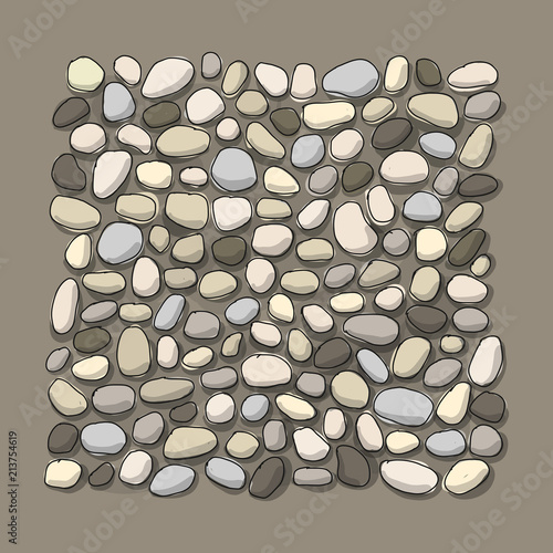 Pebble background for your design