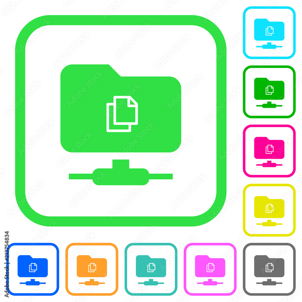 Copy remote file on FTP vivid colored flat icons Copy remote file on FTP vivid colored flat icons