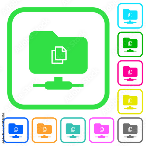 Copy remote file on FTP vivid colored flat icons