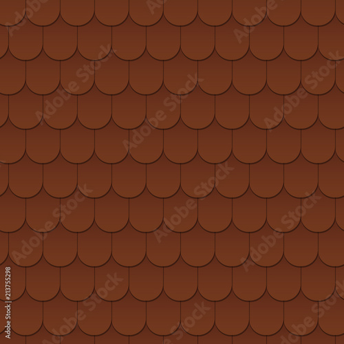 Seamless pattern background of the roof. The architecture of the exterior. Vector illustration.