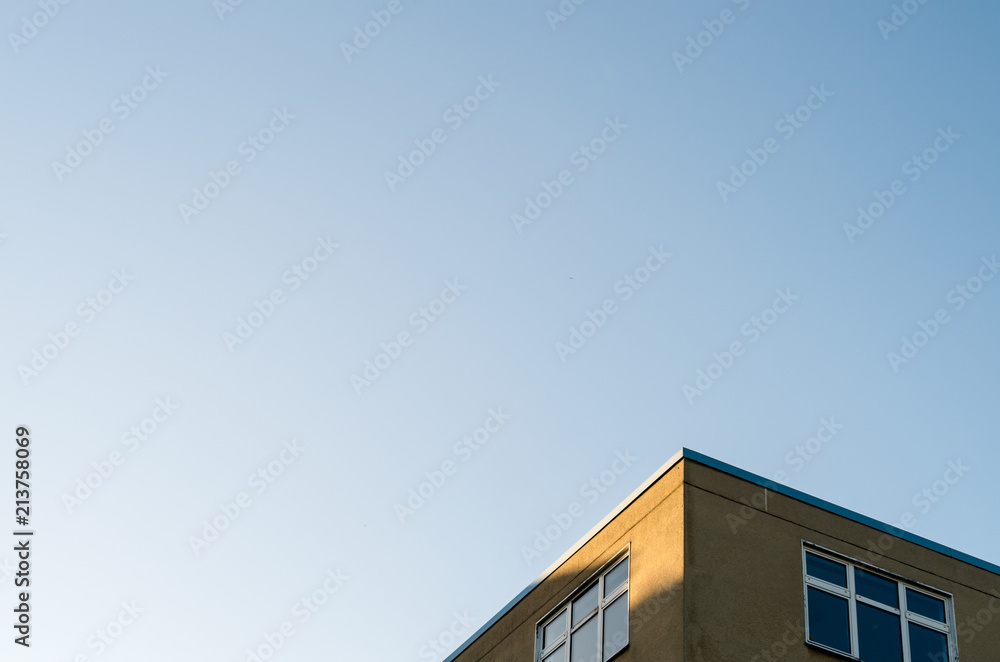 Low Angle View of Building against Clear Sky Low Angle View of Building against Clear Sky