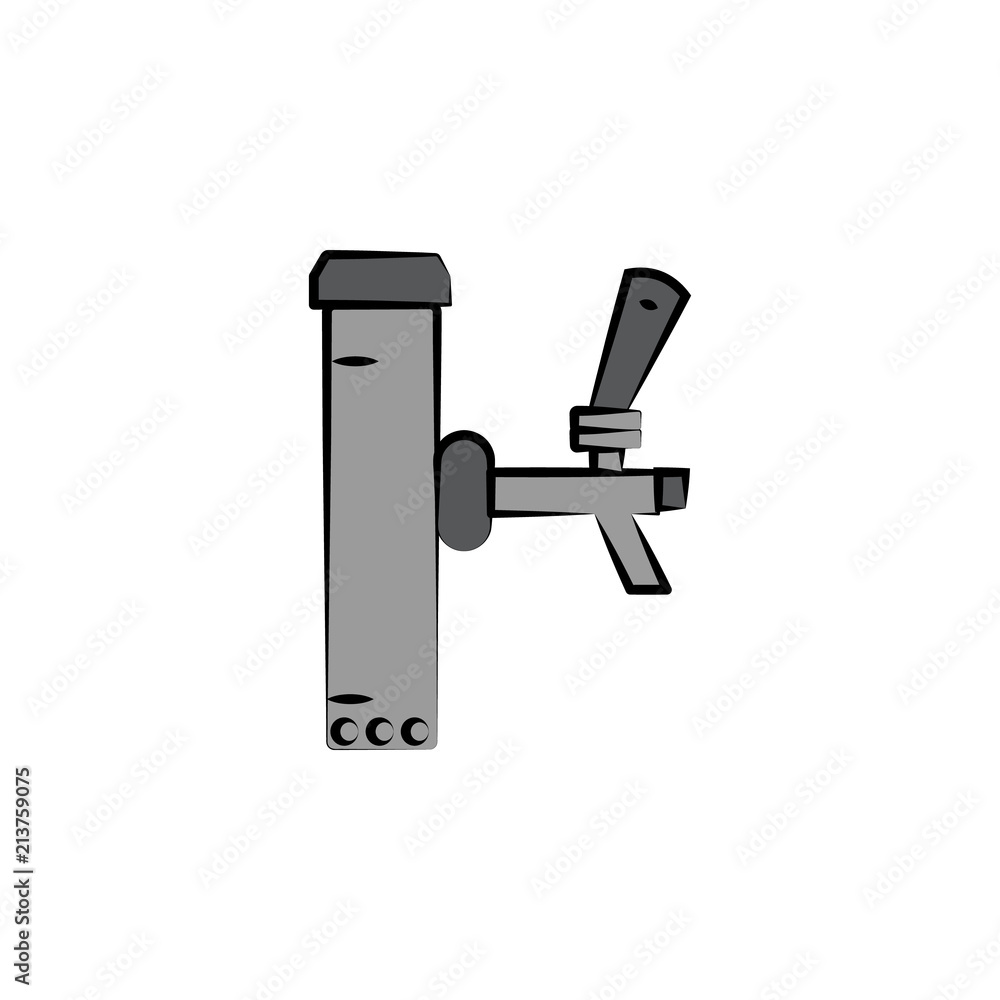 beer faucet colored sketch style icon. Element of beer icon for mobile concept and web apps. Hand drawn beer faucet icon can be used for web and mobile beer faucet colored sketch style icon. Element of beer icon for mobile concept and web apps. Hand drawn beer faucet icon can be used for web and mobile