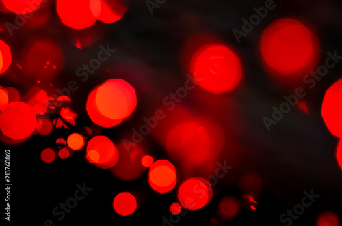 Red Bokeh light background