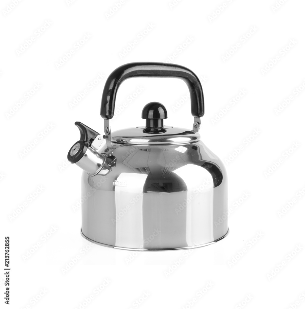 Kettle with whistle on background.