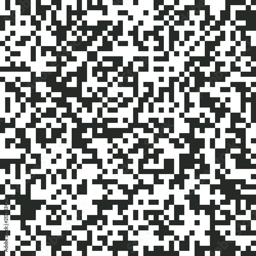 QR Code Digital Abstract Black and White Pixel Noise Background