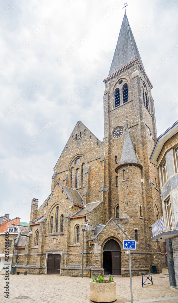 View at the Saint Nicolas chucrch in La Roche en Ardenne - Belgium