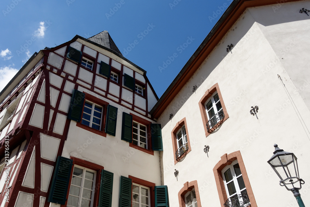 Naklejka premium Half-timbered houses in Germany.