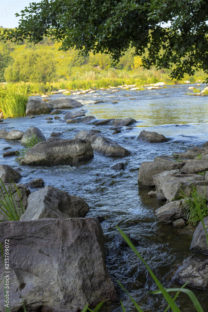 Landscape with a beautiful view of the river. Landscape with a beautiful view of the river.