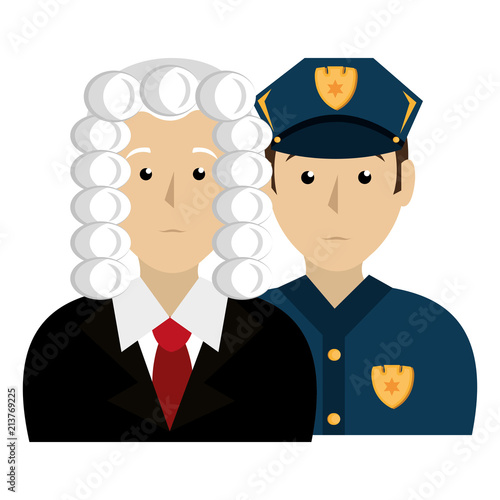 justice judge and police characters