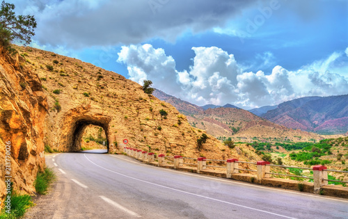 Fototapeta Naklejka Na Ścianę i Meble -  Road N31 in Batna Province of Algeria