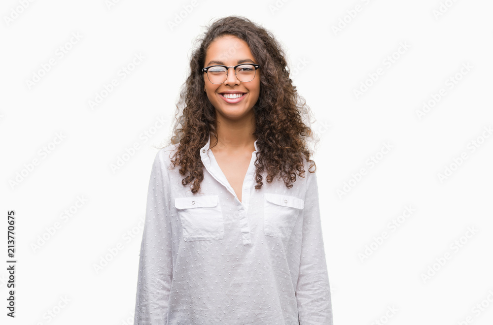 Beautiful young hispanic woman with a happy and cool smile on face. Lucky person. Beautiful young hispanic woman with a happy and cool smile on face. Lucky person.