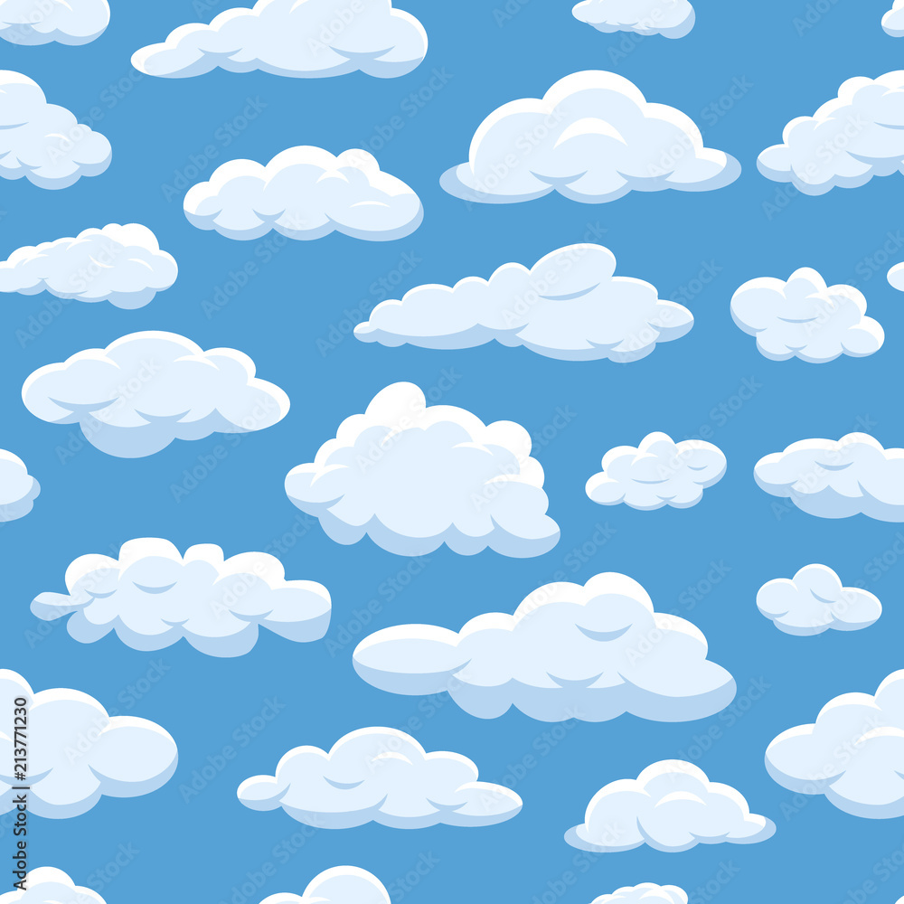 Clean Fluff White Sky Blue Cloud Background with Copy Space Stock Photo -  Image of pattern, outdoor: 187045546