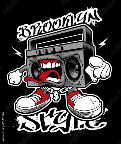 Graffiti boombox.