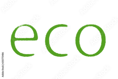 Texto de ecología en verde.