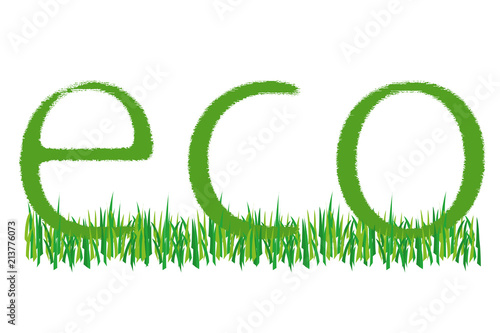 Texto de ecología en verde.