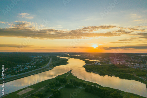 Neman and Neris confluence, Kaunas, Lithuania
