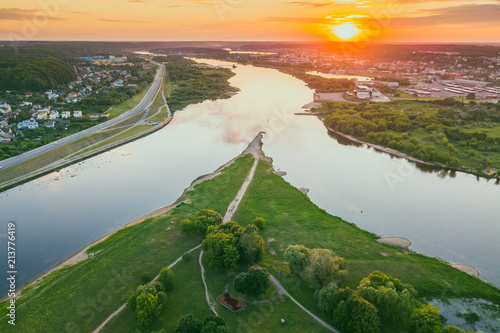Neman and Neris confluence, Kaunas, Lithuania