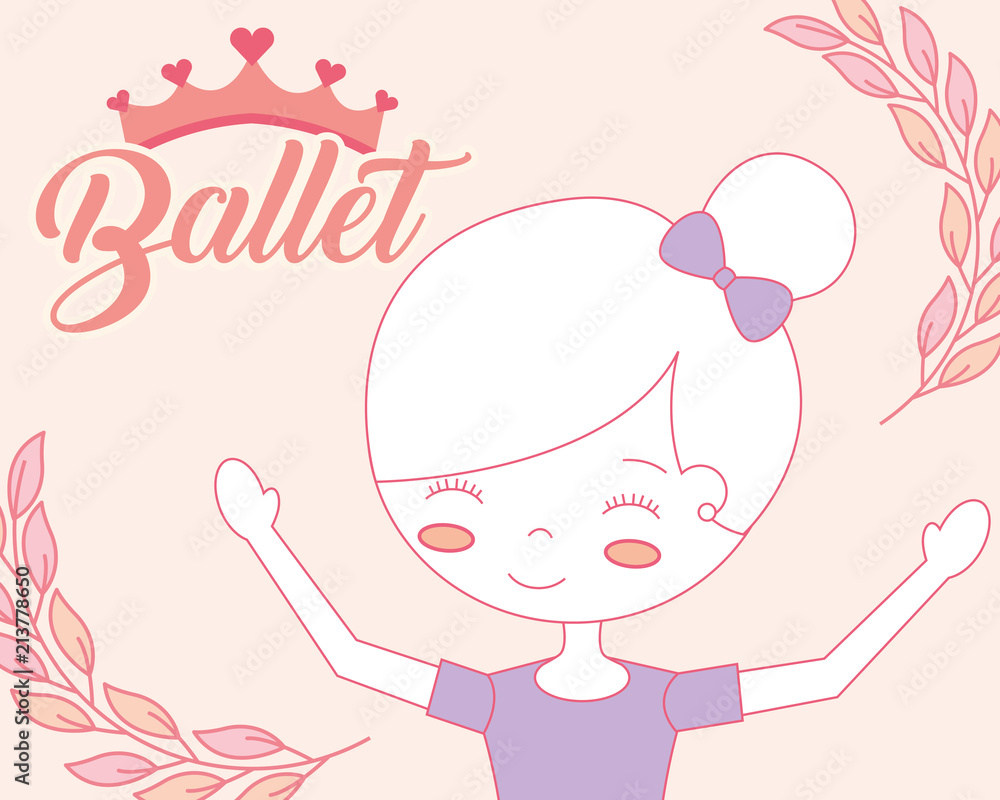 beautiful ballerina ballet cartoon girl beautiful ballerina ballet cartoon girl