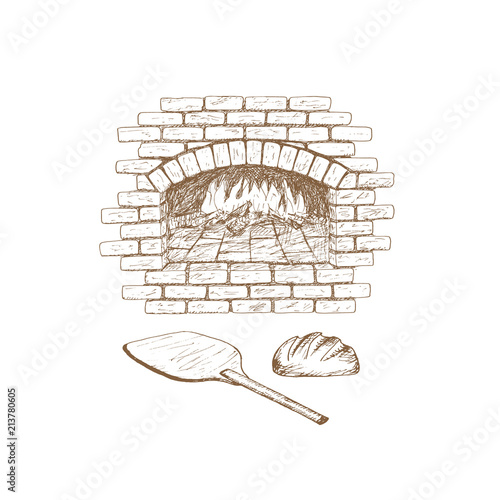 Oven illustration.