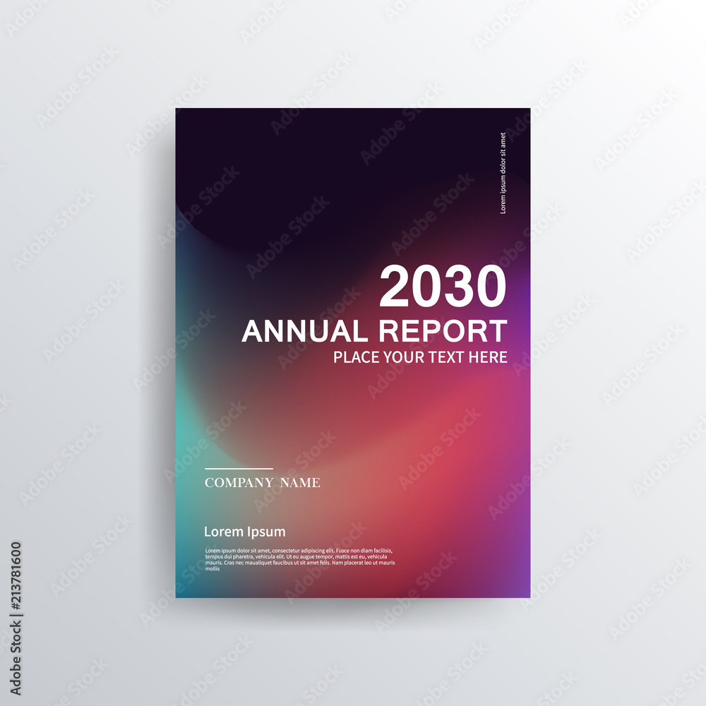 Fototapeta premium Colorful color brochure design, abstract cover design, iridescent background