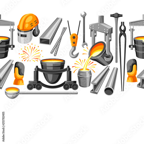 Metallurgical seamless pattern.