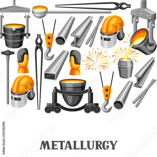 Metallurgical background design.