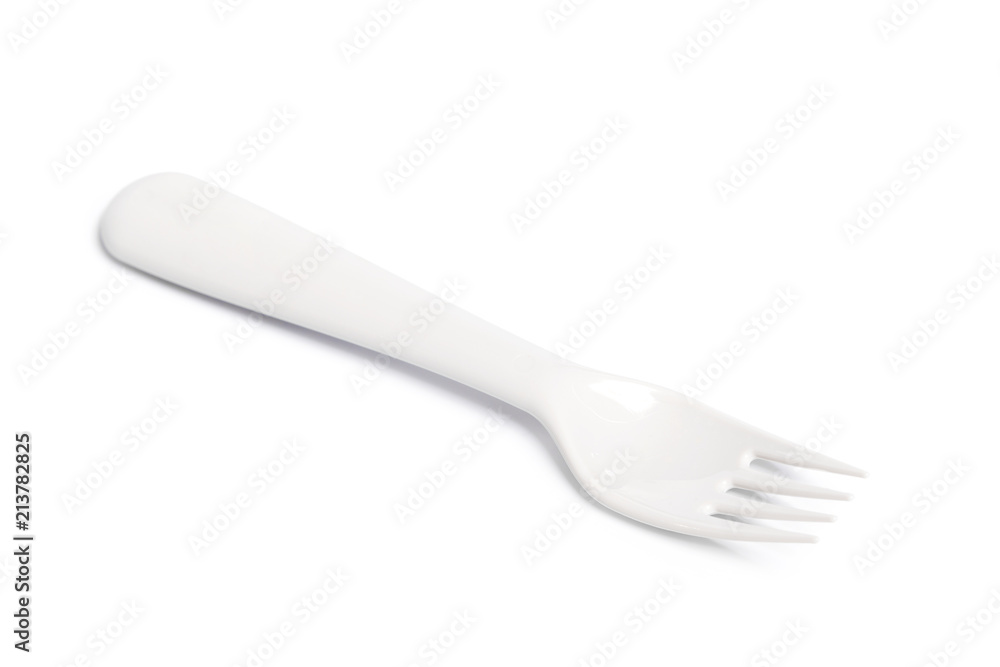 plastic fork isolated on a white background plastic fork isolated on a white background
