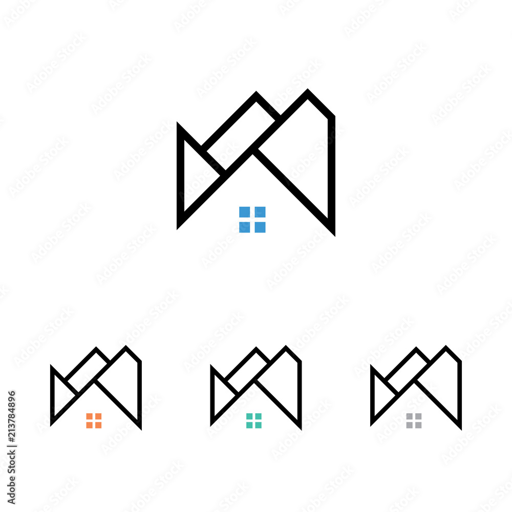 Outline House Home Realty Abstract Symbol Outline House Home Realty Abstract Symbol
