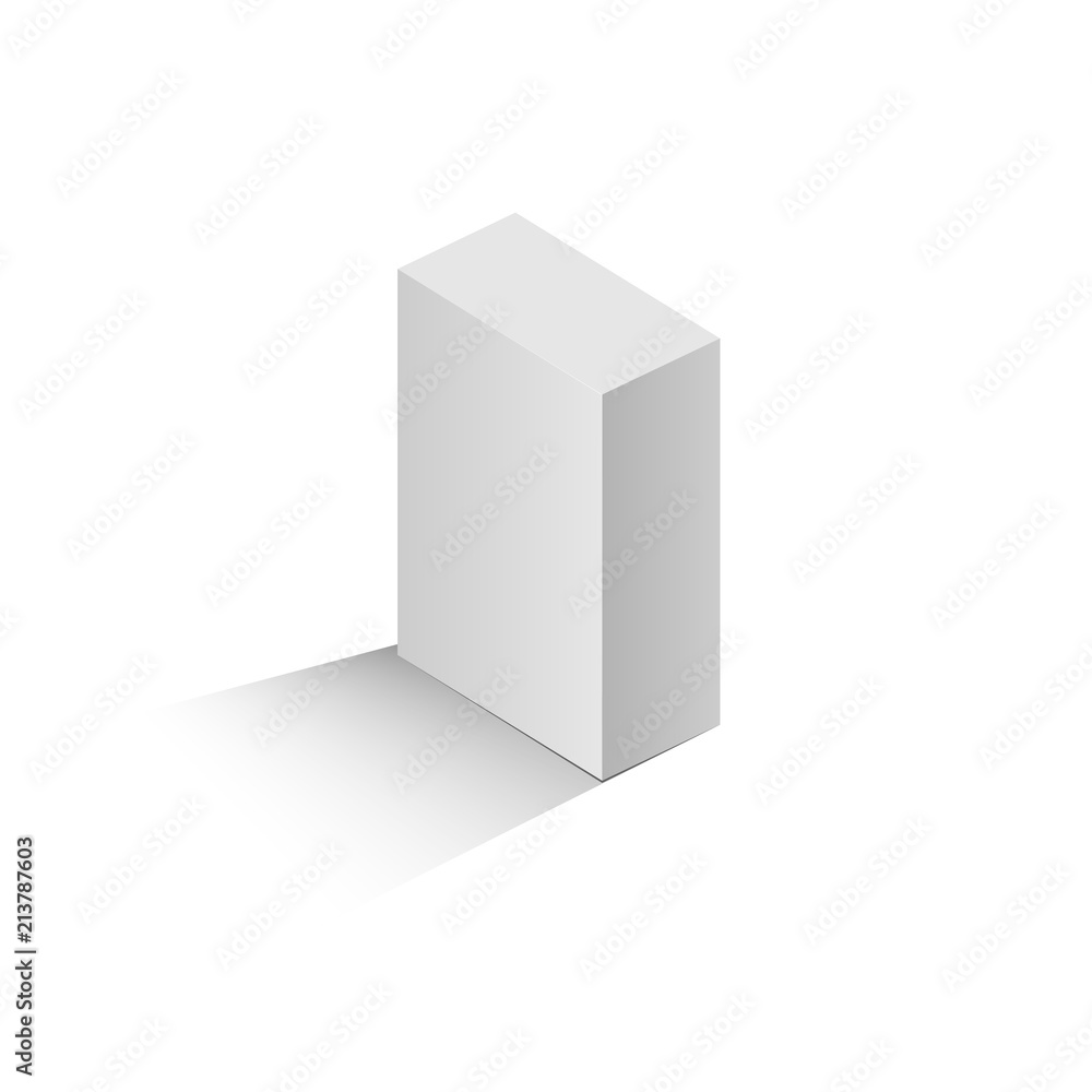 Blank box isolated on white background. Vector, eps10 Blank box isolated on white background. Vector, eps10