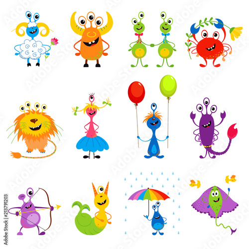 Funny monsters horoscope / zodiac